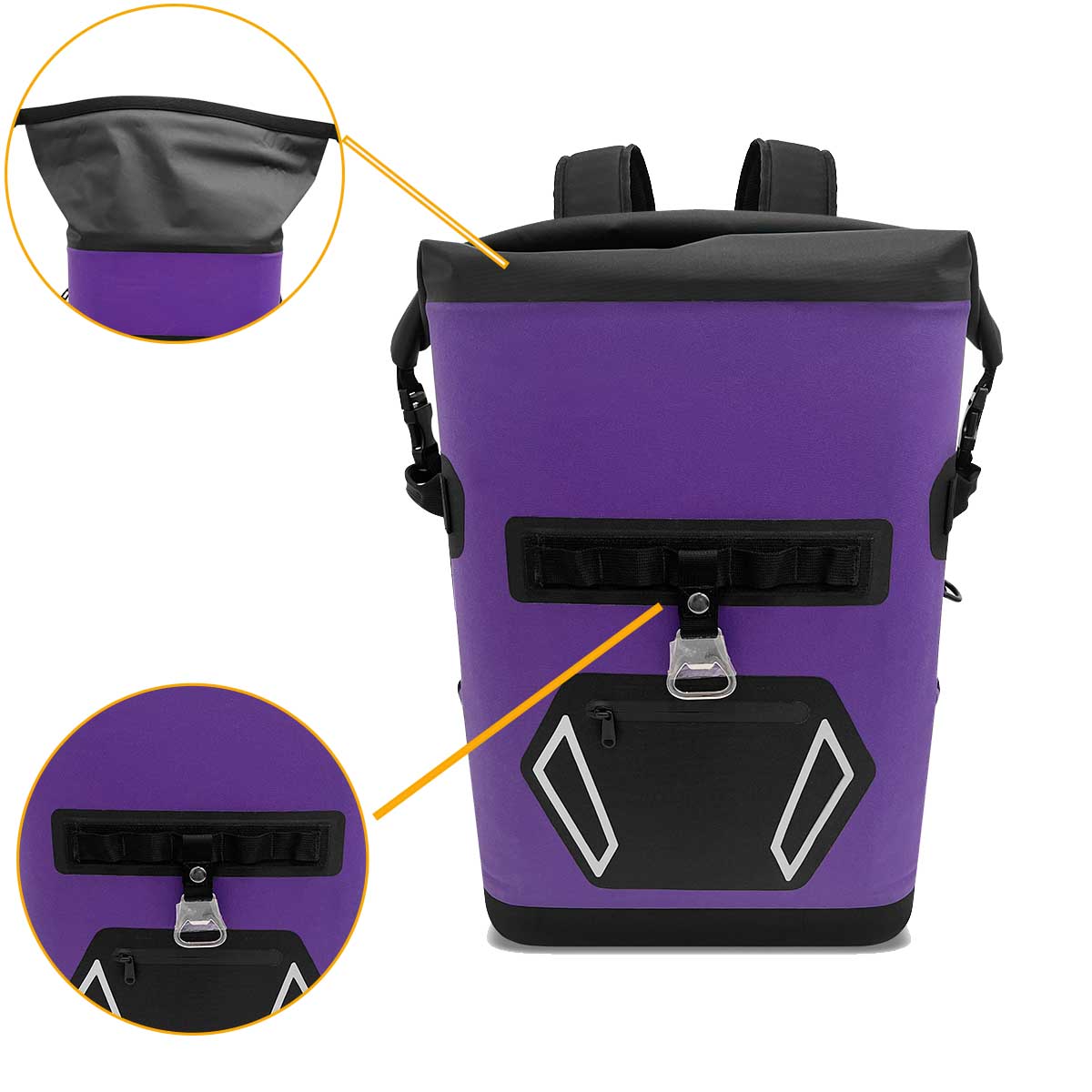 Roll-top, bottle opener & gear webbing