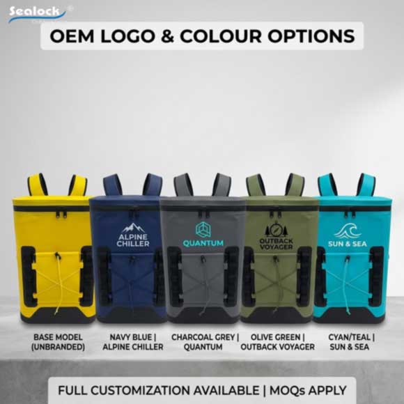 OEM insulated cooler backpack color options with adjustable harness OEM insulated cooler backpack color options with adjustable harness